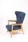 Fauteuil à Oreilles Mid-Century en Teck et Chêne, Danemark, 1960s 1