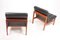 Mid-Century Patinated Leather Chaise Lounges by Ole Gjerløv-Knudsen & Torben Lind for France & Søn / France & Daverkosen, 1960s, Set of 2 3