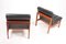 Mid-Century Patinated Leather Chaise Lounges by Ole Gjerløv-Knudsen & Torben Lind for France & Søn / France & Daverkosen, 1960s, Set of 2, Image 3