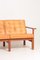 Mid-Century Patinated Leather Moduline Sofa Set by Ole Gjerløv-Knudsen & Torben Lind for France & Søn / France & Daverkosen, 1960s, Set of 4, Image 8