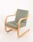 Mid-Century Finnish Fabric Lounge Chair by Alvar Aalto for Artek, 1960s 5