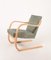 Mid-Century Finnish Fabric Lounge Chair by Alvar Aalto for Artek, 1960s, Image 1