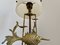 Mid-Century Messing Fisch Tischlampe mit Marmor Fuß, 1950er 4