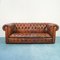 Vintage English Leather Chester Capitonne Sofa, 1970s 1