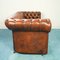 Vintage English Leather Chester Capitonne Sofa, 1970s, Image 2