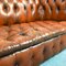 Vintage English Leather Chester Capitonne Sofa, 1970s 9