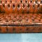 Vintage English Leather Chester Capitonne Sofa, 1970s 6