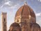 19th Century Painting Duomo in Firenze by P.K 2