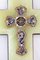 Antique French Napoleon III Holy Water Font Crucifix Champleve Onyx, Image 3