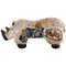Figura a forma di rinoceronte in ceramica smaltata, anni '80, Immagine 1