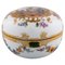 Antique Meissen Lidded Jar in Hand-Painted Porcelain with Romantic Scene, Image 1