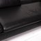 Black Leather Loop Corner Function Sofa from Willi Schillig 4