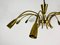 Large Mid-Century Brass 12-Arm Chandelier from Kalmar, 1950s, Image 6