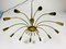 Large Mid-Century Brass 12-Arm Chandelier from Kalmar, 1950s 3