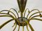 Lámpara de araña Mid-Century grande de latón con 12 brazos de Kalmar, años 50, Imagen 9