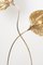 Rhubarb 2-Leaves Brass Floor Lamp by Tommaso Barbi, 1970s 11