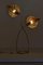 Rhubarb 2-Leaves Brass Floor Lamp by Tommaso Barbi, 1970s 6