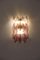 Applique o lampada da parete in vetro poliedrico color ametista, inizio XXI secolo, Immagine 6