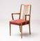 Sculptural Walnut Dining Chairs, Italy, 1950s, Set of 6, Image 3
