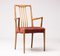 Sculptural Walnut Dining Chairs, Italy, 1950s, Set of 6 2
