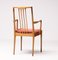 Sculptural Walnut Dining Chairs, Italy, 1950s, Set of 6, Image 4