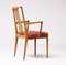 Sculptural Walnut Dining Chairs, Italy, 1950s, Set of 6, Image 8