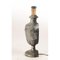 Lampada da tavolo in legno e metallo argentato, inizio XX secolo, Immagine 3