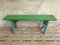 Antique Green and Blue Wooden Bench, 1920s 7