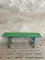 Antique Green and Blue Wooden Bench, 1920s 5