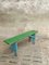 Antique Green and Blue Wooden Bench, 1920s 4
