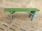 Antique Green and Blue Wooden Bench, 1920s 10