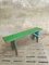 Antique Green and Blue Wooden Bench, 1920s 2