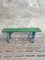 Antique Green and Blue Wooden Bench, 1920s 1