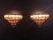 Vintage Clear and Amber Murano Glass Quariedri Sconces, 1970s, Set of 2 13