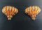 Vintage Clear and Amber Murano Glass Quariedri Sconces, 1970s, Set of 2, Image 3
