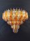Vintage Clear and Amber Murano Glass Quariedri Sconces, 1970s, Set of 2 5