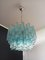 Vintage Blue Murano Glass Quadriedri Ceiling Lamp, 1980s 7