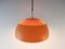 Lampe à Suspension Vintage en Métal Orange et en Verre par Hans-Agne Jakobsson, Suède, 1970s 5