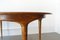 Extendable Round Walnut and Brass Dining Table by José Cruz de Carvalho for Altamira, 1950s, Image 16