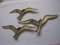 Brass Bird Wall Decorations, 1970s, Set of 3 4