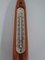 Mid-Century Brass and Wood Thermometer, 1960s 9