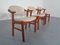 Stühle aus Teak und Beigefarbenem Wollstoff von Kai Kristiansen für Schou Andersen, 1960er, 3er Set 10