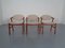 Chaises en Teck et en Laine Beige par Kai Kristiansen pour Schou Andersen, 1960s, Set de 3 1