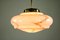 Art Deco Pink Marbled Pendant Lamp, 1930s, Image 7