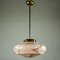 Lampada a sospensione Art Deco in marmo rosa, anni '30, Immagine 5