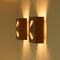 Copper-Colored Wall Lights from Raak, 1970s, Set of 2 4