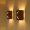 Copper-Colored Wall Lights from Raak, 1970s, Set of 2 2