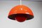 Lampada Flowerpot rossa VP1 di Verner Panton, anni '70, Immagine 2