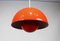 Lampe Pot de Fleurs Modèle VP1 Rouge par Verner Panton, 1970s 2