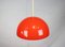 Lámpara colgante modelo VP1 con maceta roja de Verner Panton, años 70, Imagen 3